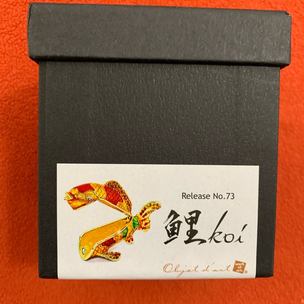 New Art form Koi trinket in a box